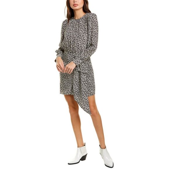 THE KOOPLES Silk Mini Dress Baroque Lace-Print 3 - Picture 9 of 9